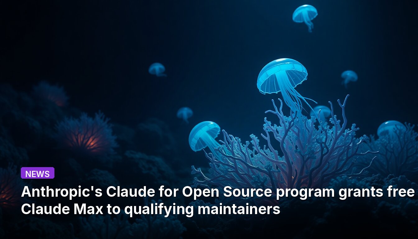 Anthropic's Claude for Open Source program grants free Claude Max to qualifying maintainers