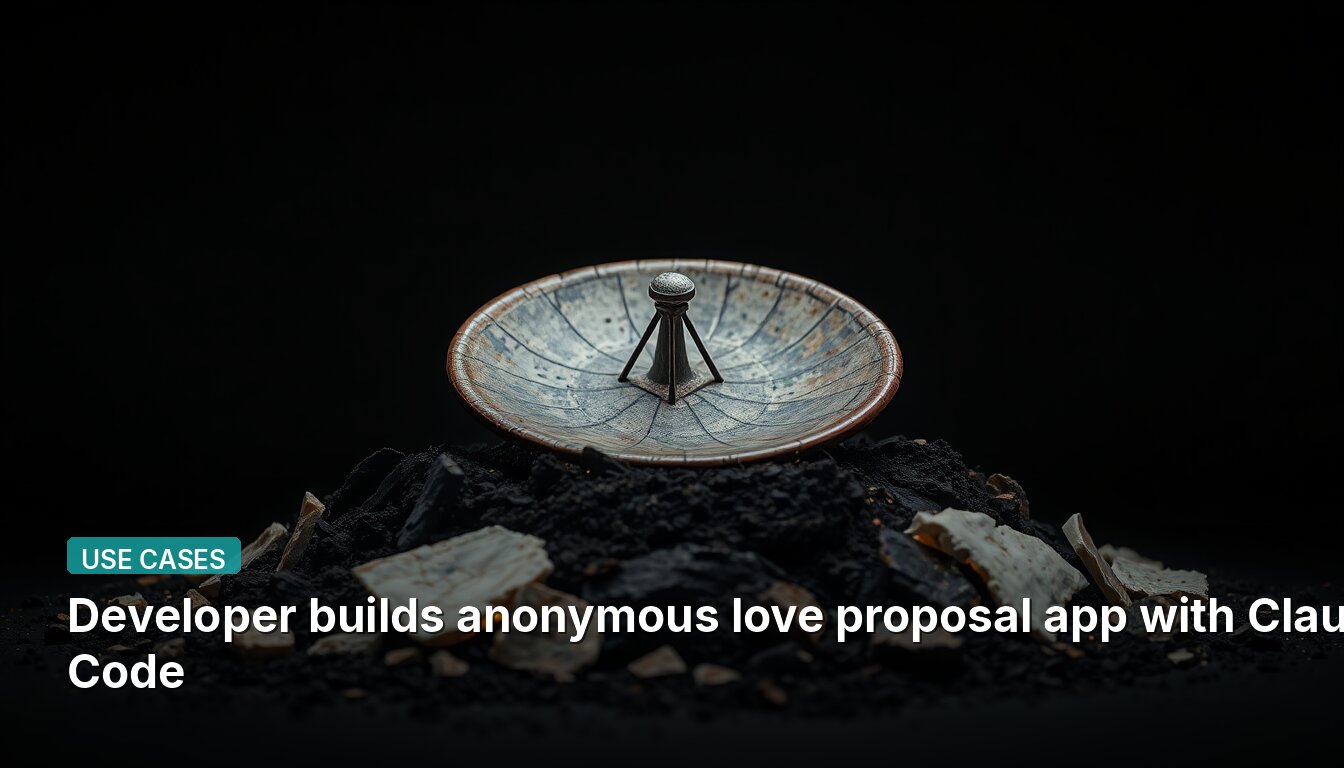 Developer builds anonymous love proposal app with Claude Code