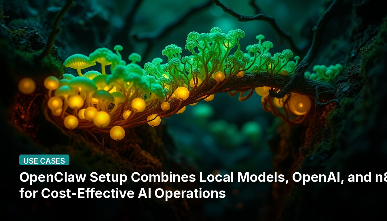 OpenClaw Setup Combines Local Models, OpenAI, and n8n for Cost-Effective AI Operations