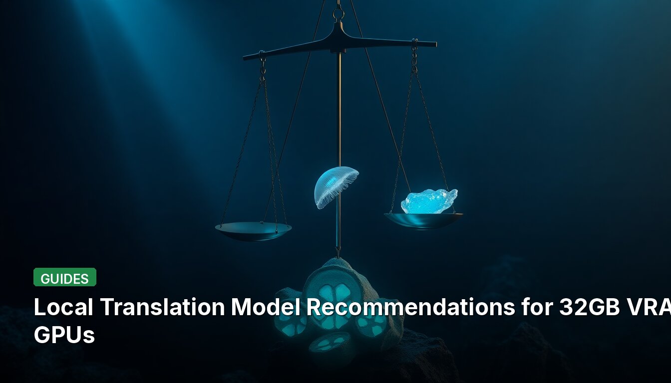 Local Translation Model Recommendations for 32GB VRAM GPUs