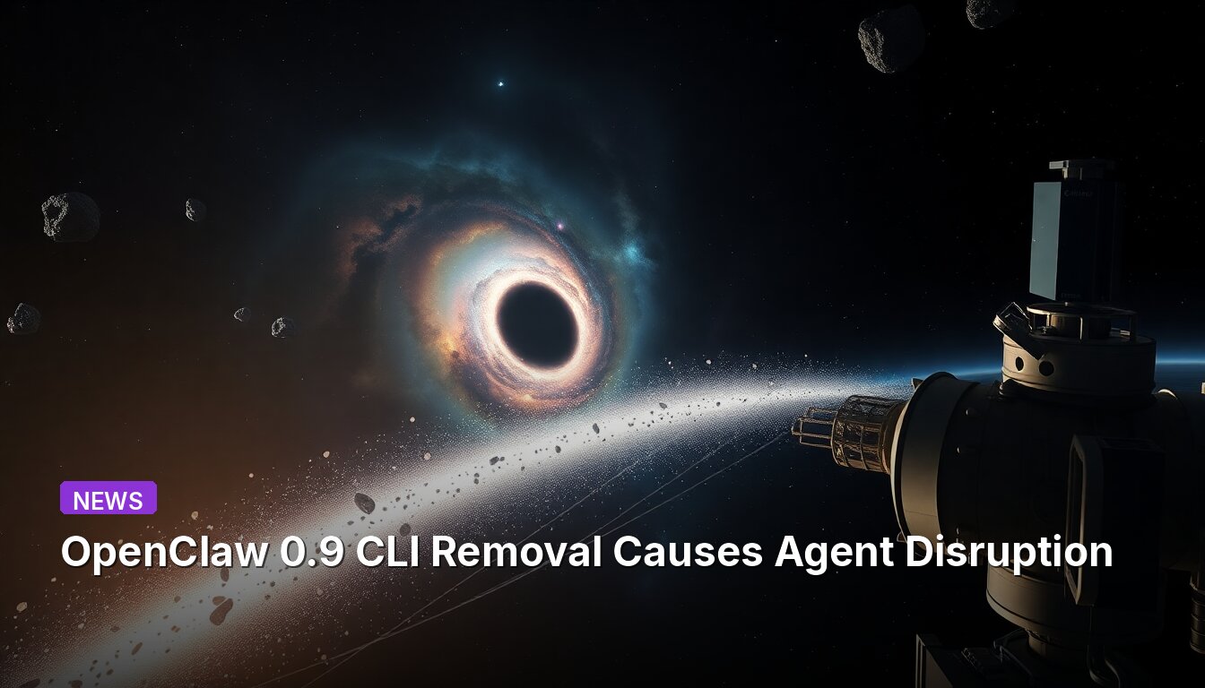 OpenClaw 0.9 CLI Removal Causes Agent Disruption