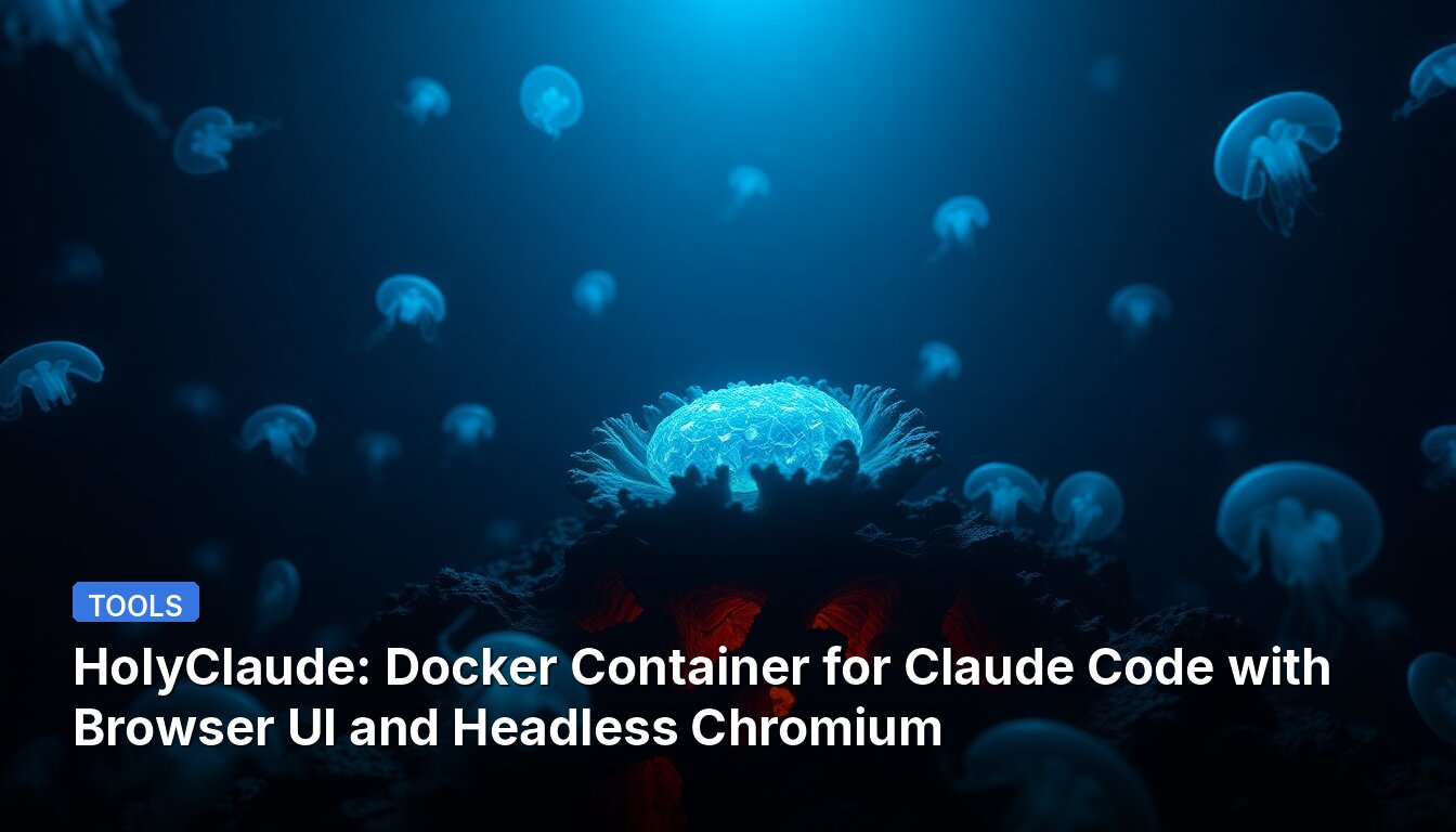 HolyClaude: Docker Container for Claude Code with Browser UI and Headless Chromium