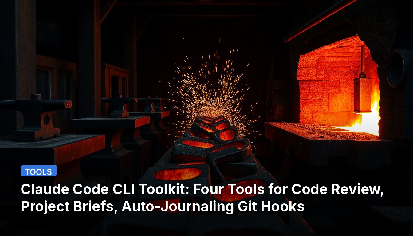 Claude Code CLI Toolkit: Four Tools for Code Review, Project Briefs, Auto-Journaling Git Hooks