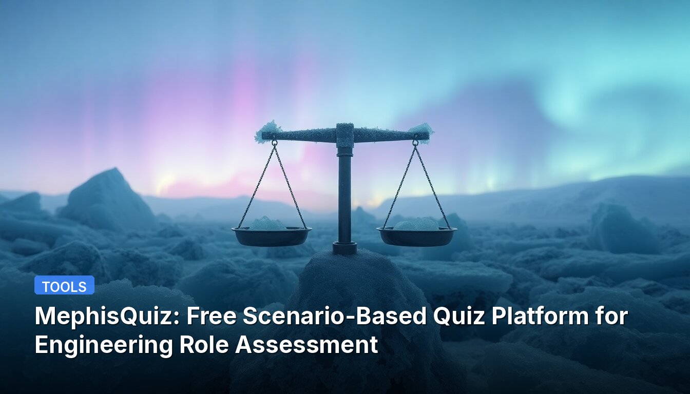 MephisQuiz: Free Scenario-Based Quiz Platform for Engineering Role Assessment