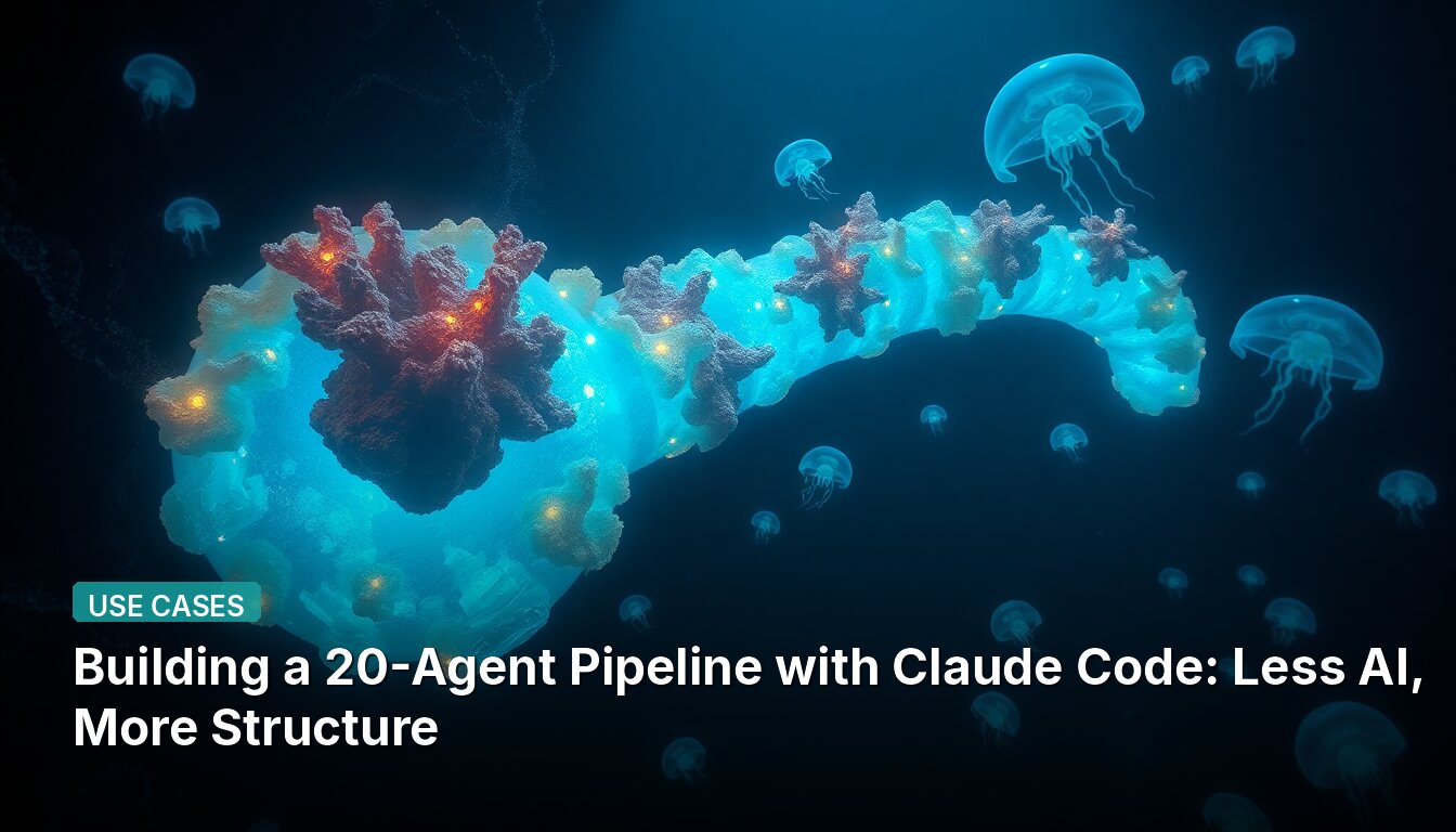 Building a 20-Agent Pipeline with Claude Code: Less AI, More Structure