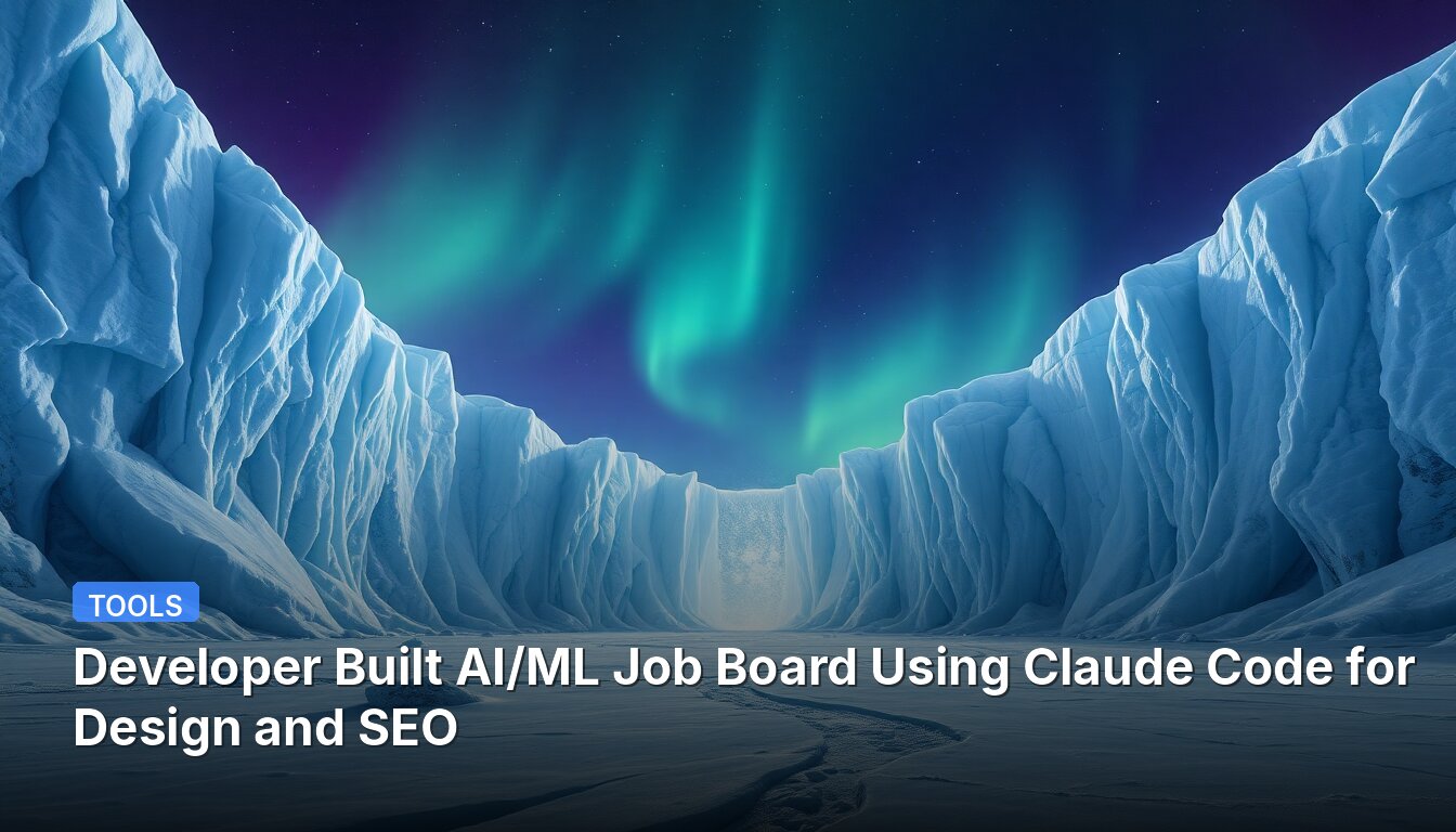 Developer Built AI/ML Job Board Using Claude Code for Design and SEO