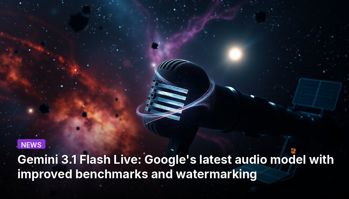 Gemini 3.1 Flash Live: Google's latest audio model with improved benchmarks and watermarking