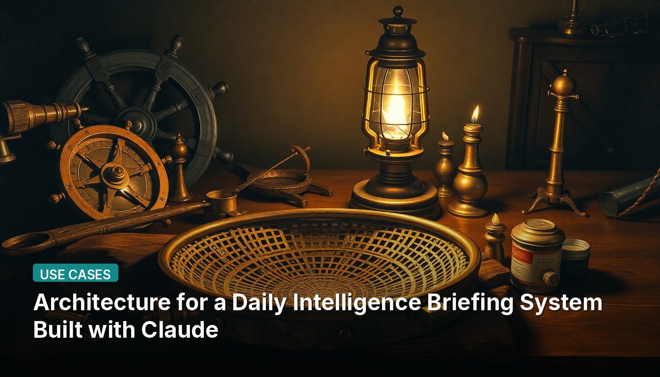 Architecture for a Daily Intelligence Briefing System Built with Claude