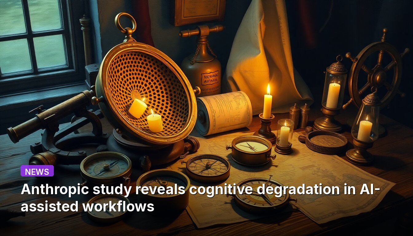 Anthropic study reveals cognitive degradation in AI-assisted workflows
