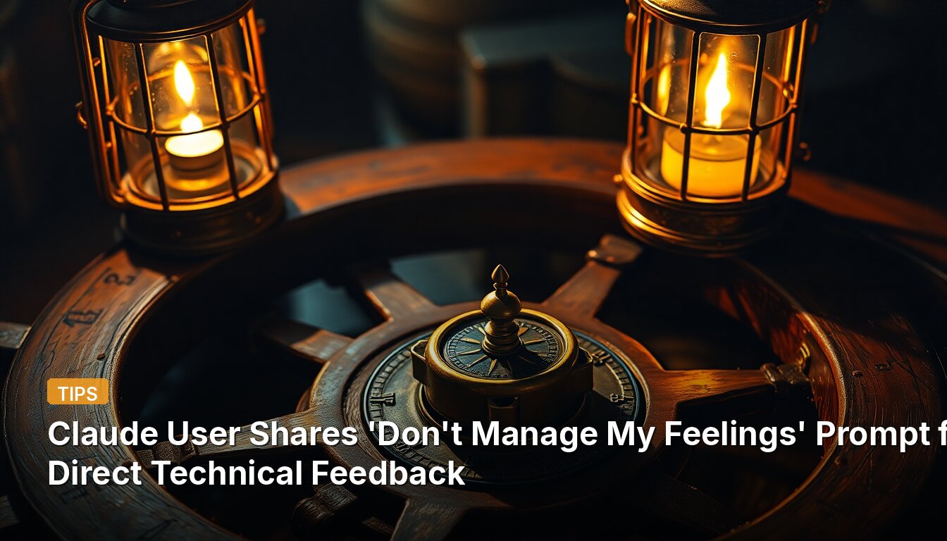 Claude User Shares 'Don't Manage My Feelings' Prompt for Direct Technical Feedback