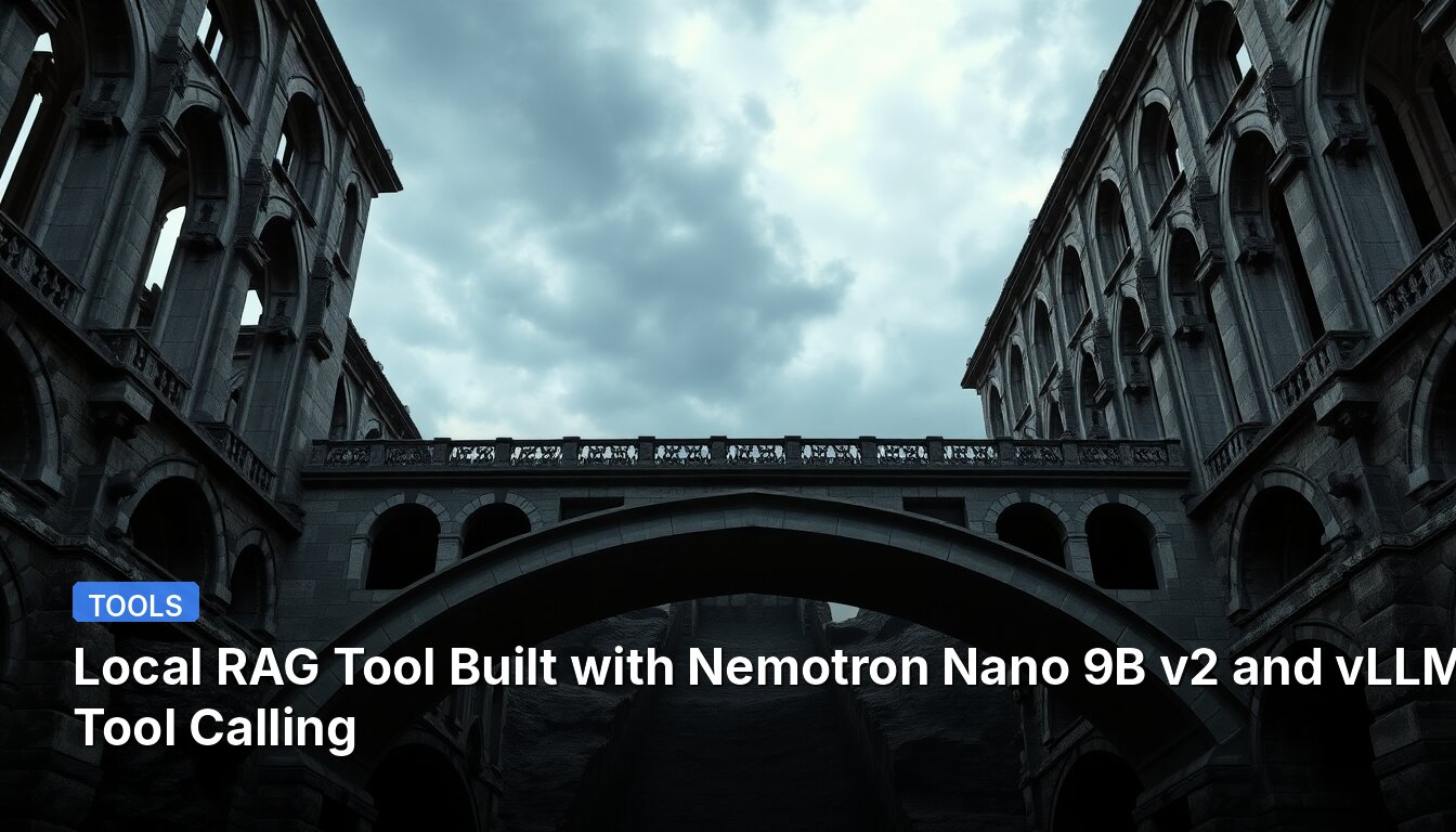 Local RAG Tool Built with Nemotron Nano 9B v2 and vLLM Tool Calling