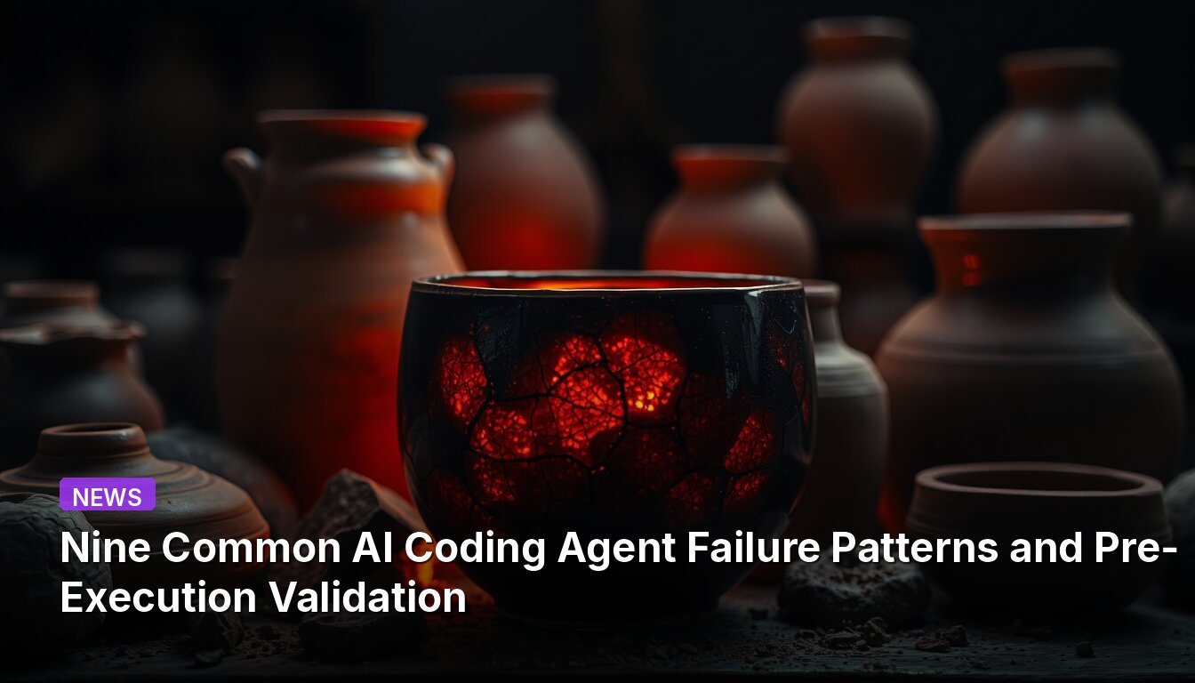Nine Common AI Coding Agent Failure Patterns and Pre-Execution Validation
