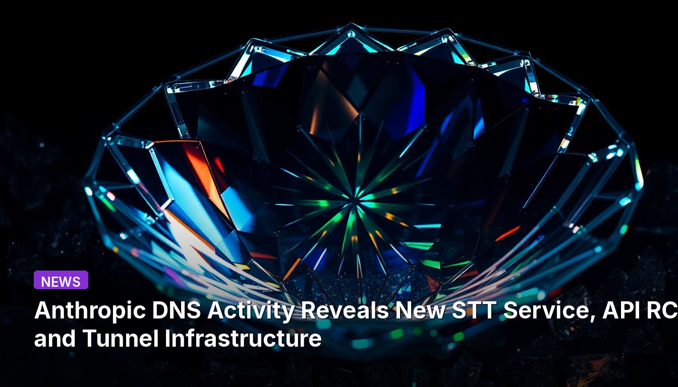 Anthropic DNS Activity Reveals New STT Service, API RC2, and Tunnel Infrastructure