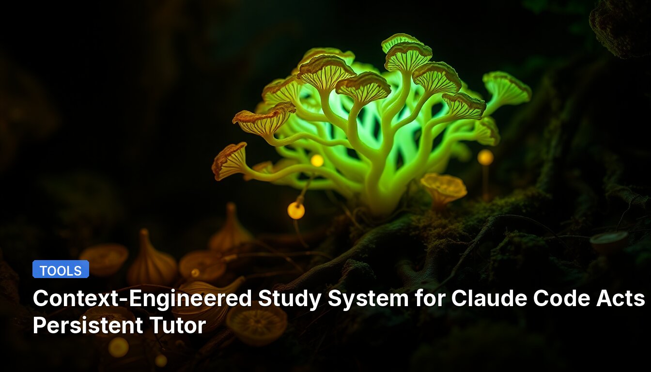 Context-Engineered Study System for Claude Code Acts as Persistent Tutor