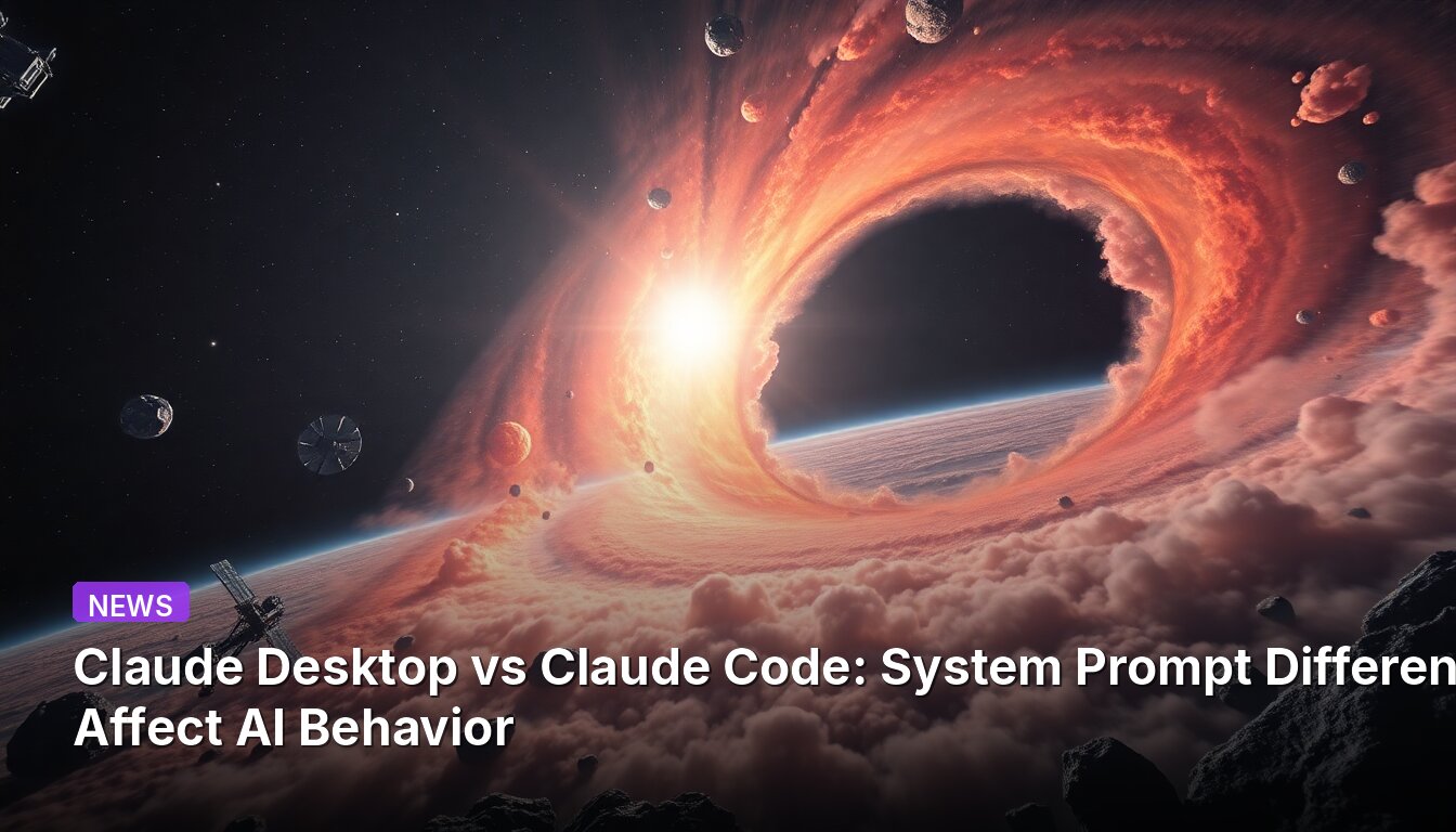 Claude Desktop vs Claude Code: System Prompt Differences Affect AI Behavior