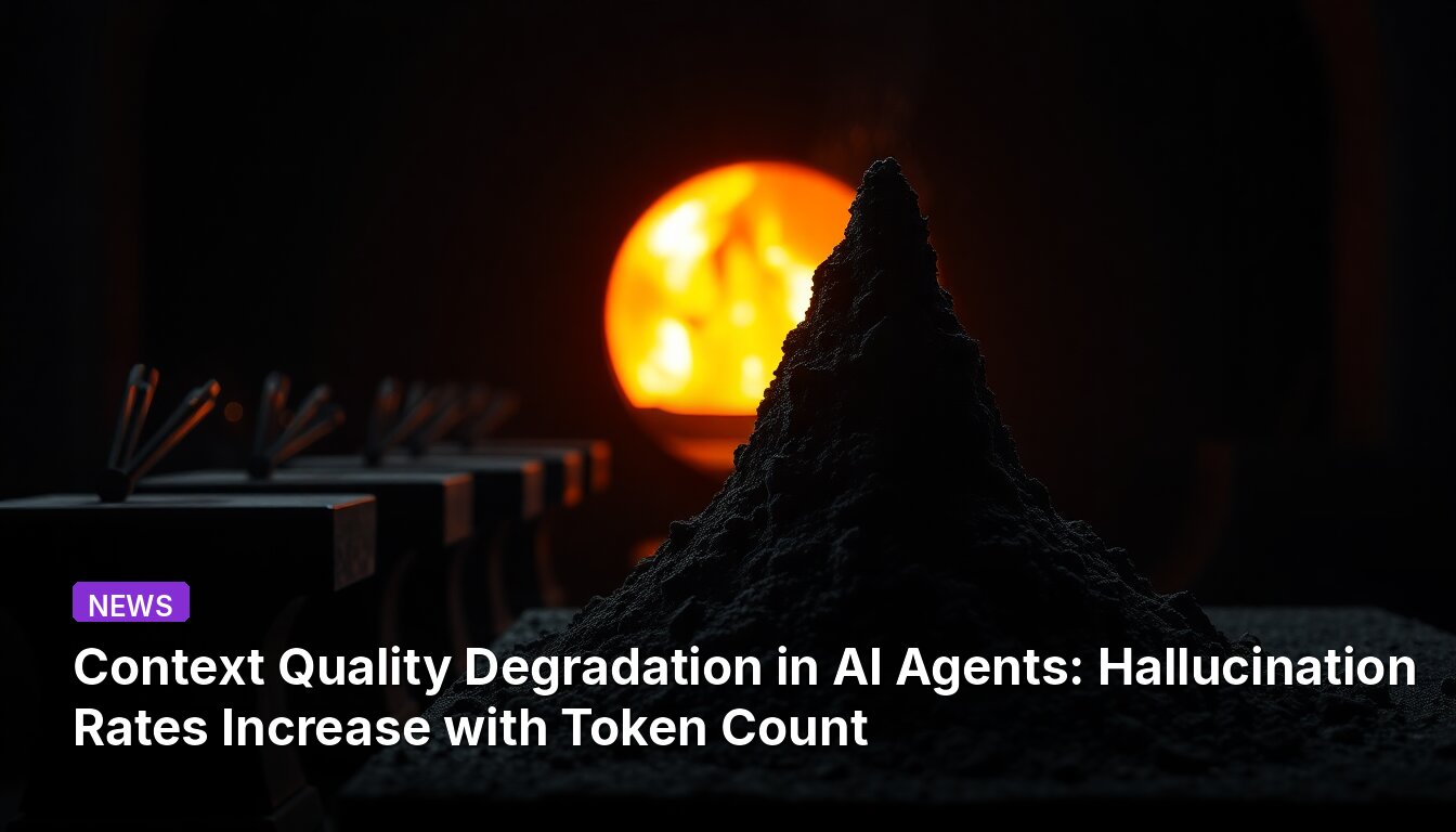 Context Quality Degradation in AI Agents: Hallucination Rates Increase with Token Count