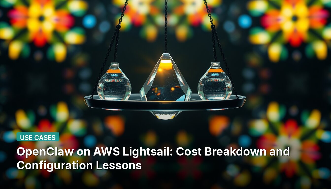 OpenClaw on AWS Lightsail: Cost Breakdown and Configuration Lessons