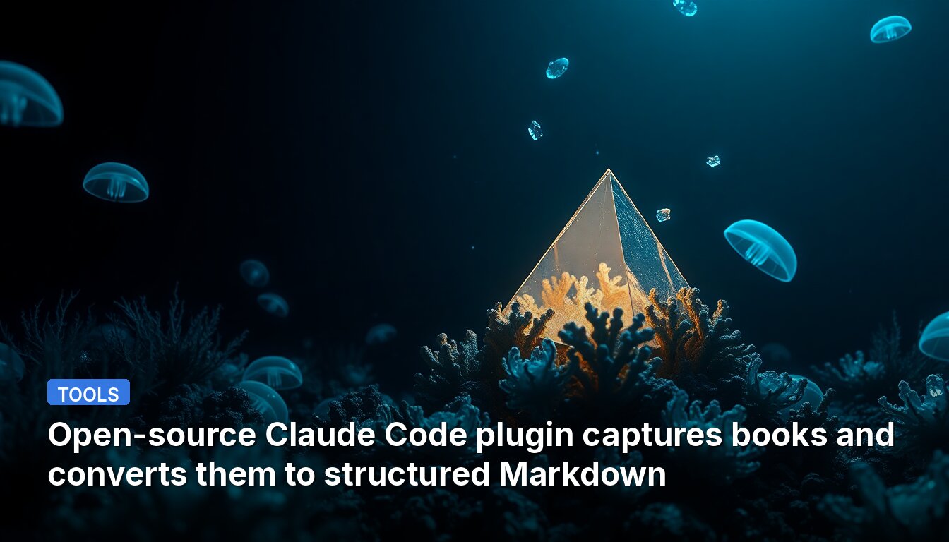 Open-source Claude Code plugin captures books and converts them to structured Markdown