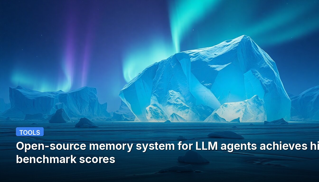 Open-source memory system for LLM agents achieves high benchmark scores