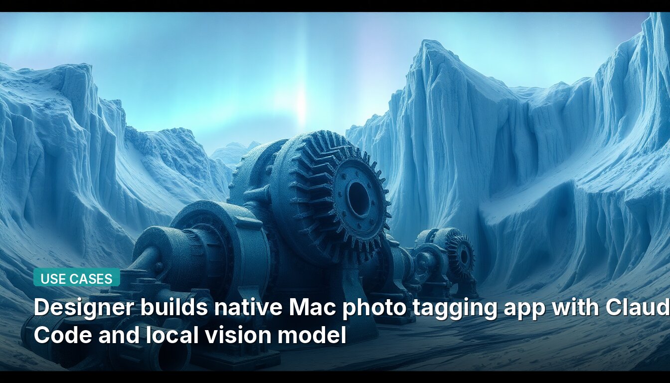 Designer builds native Mac photo tagging app with Claude Code and local vision model