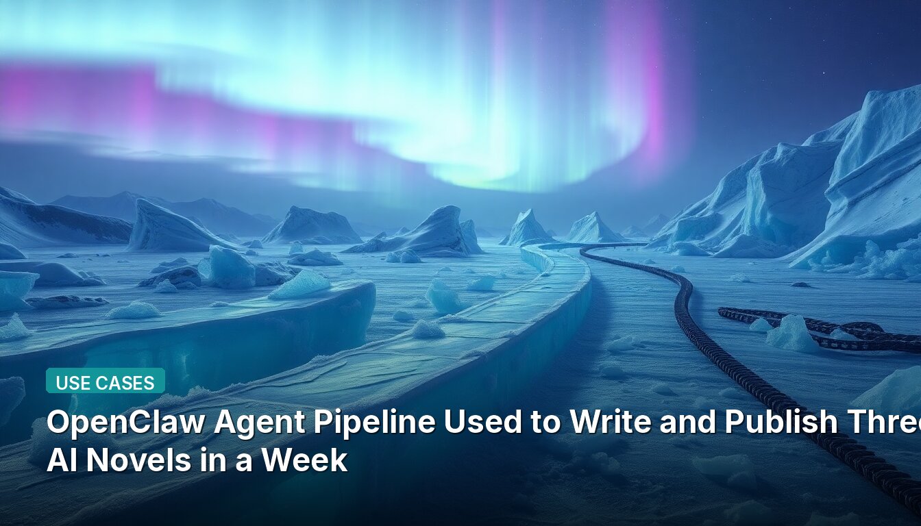 OpenClaw Agent Pipeline Used to Write and Publish Three AI Novels in a Week