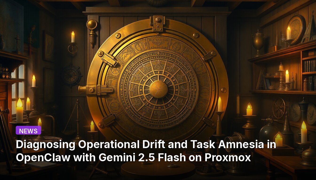 Diagnosing Operational Drift and Task Amnesia in OpenClaw with Gemini 2.5 Flash on Proxmox