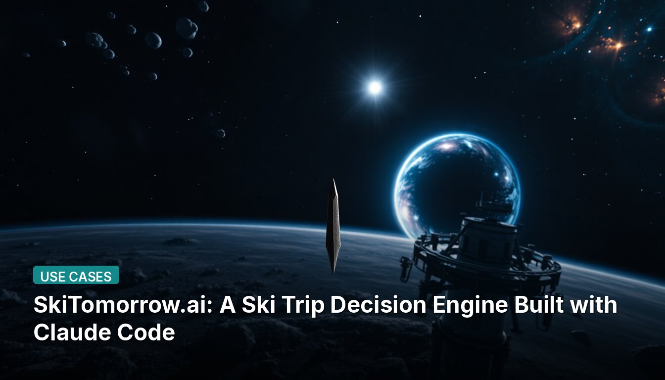 SkiTomorrow.ai: A Ski Trip Decision Engine Built with Claude Code
