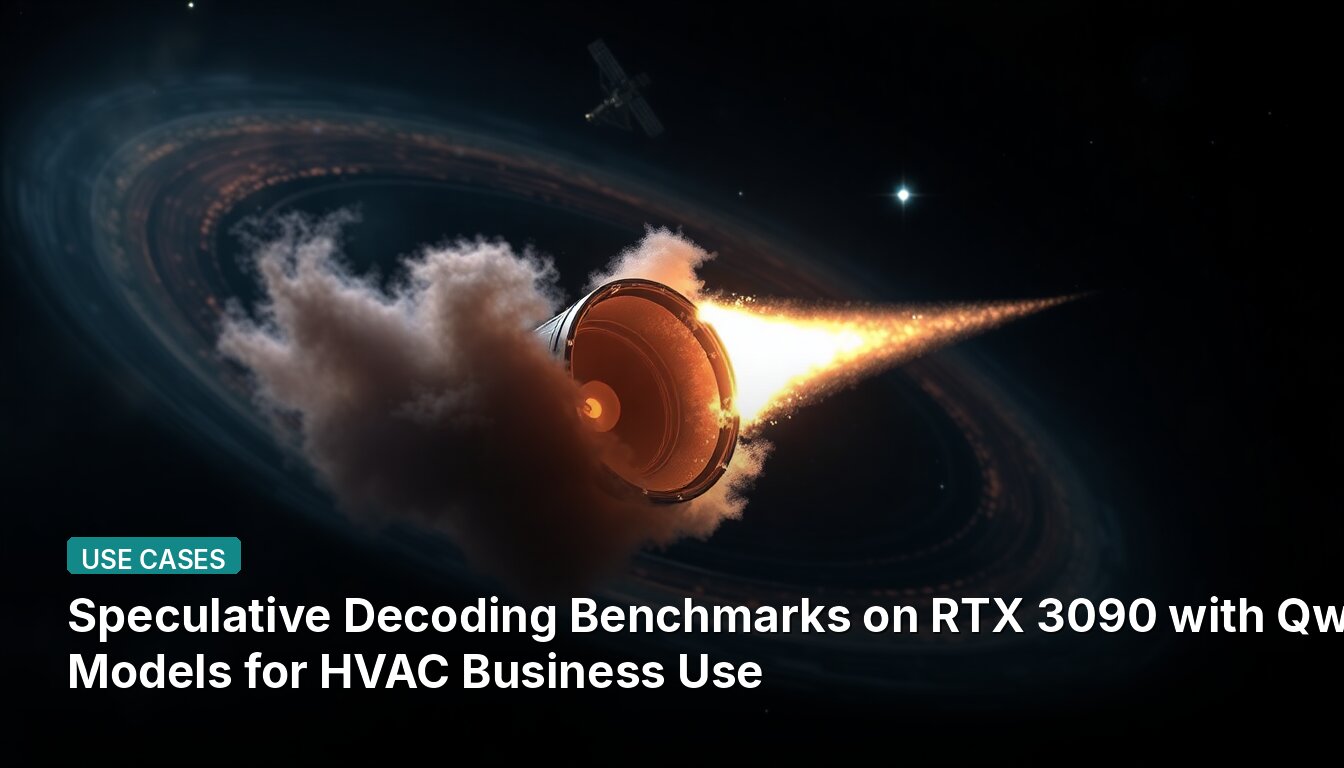 Speculative Decoding Benchmarks on RTX 3090 with Qwen Models for HVAC Business Use