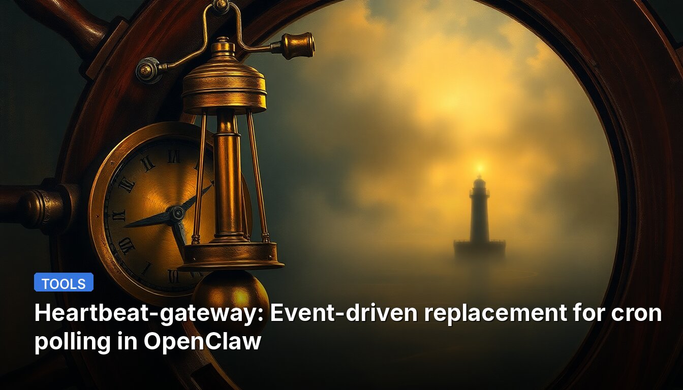 Heartbeat-gateway: Event-driven replacement for cron polling in OpenClaw