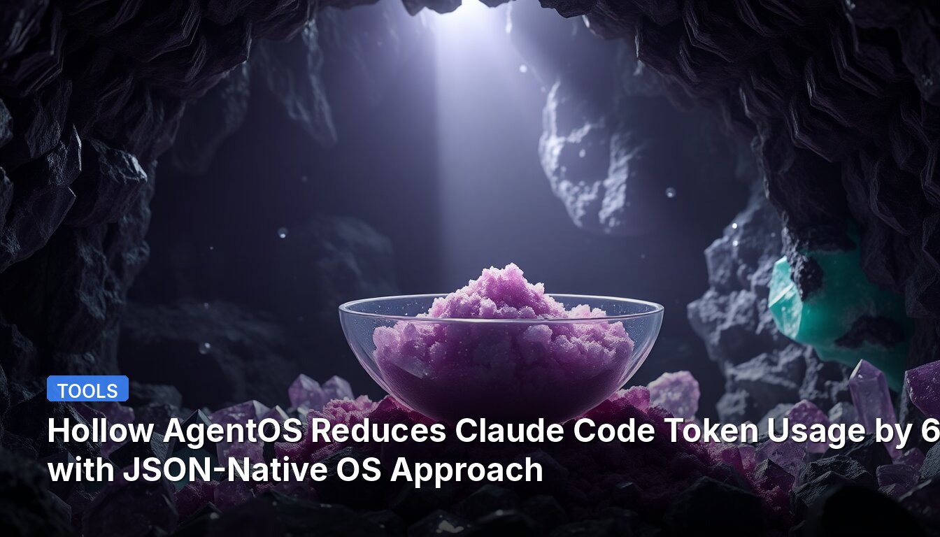 Hollow AgentOS Reduces Claude Code Token Usage by 68.5% with JSON-Native OS Approach