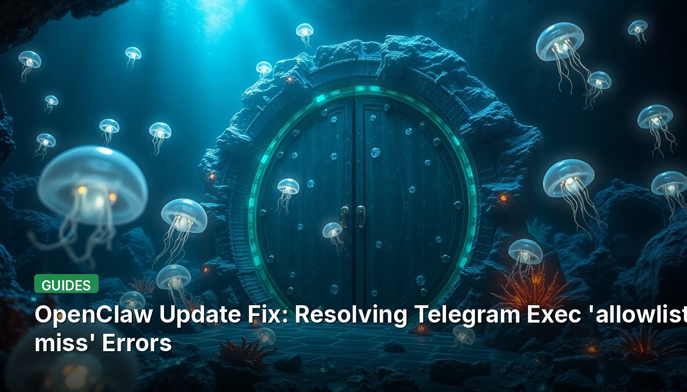 OpenClaw Update Fix: Resolving Telegram Exec 'allowlist miss' Errors