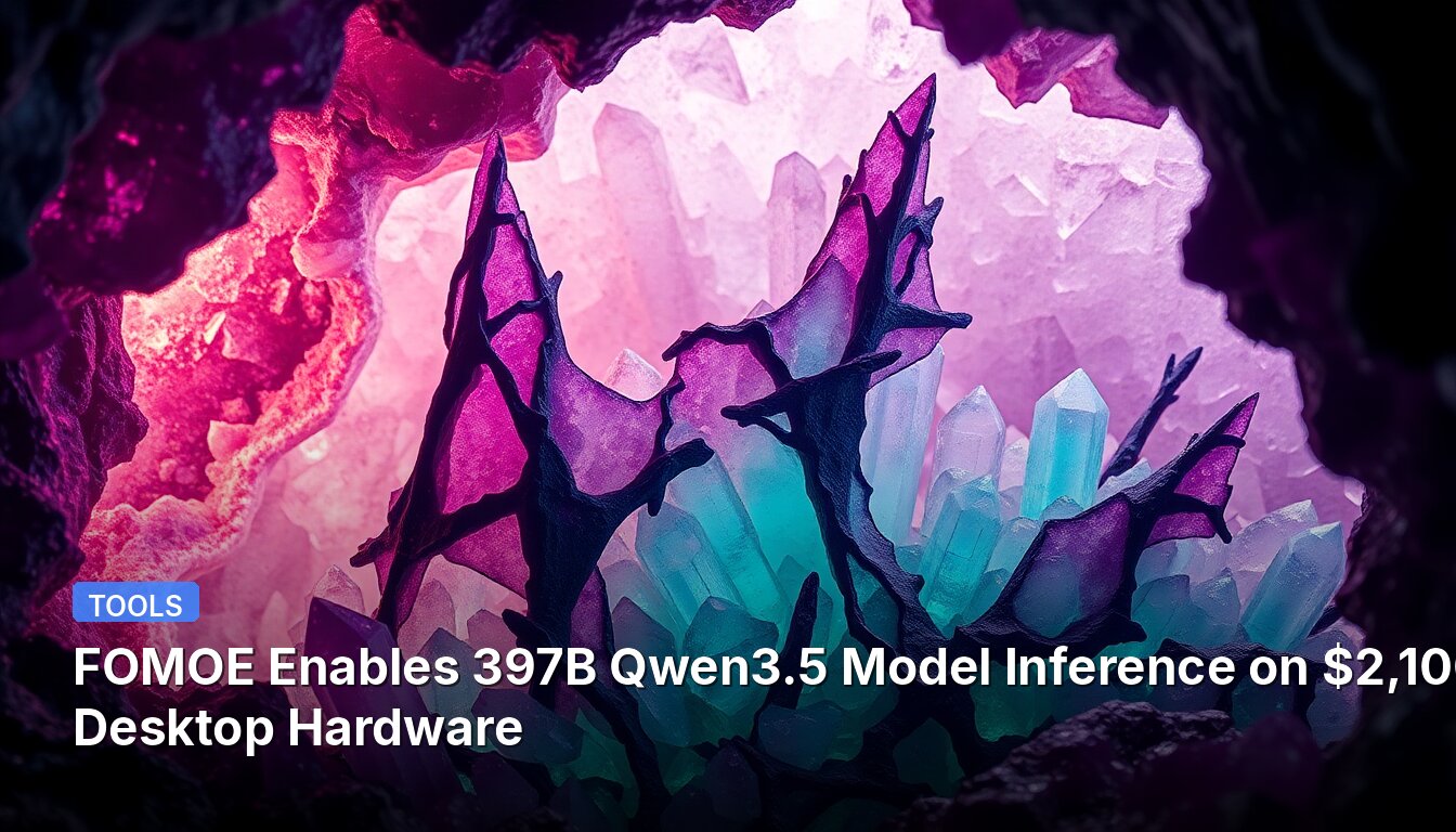 FOMOE Enables 397B Qwen3.5 Model Inference on $2,100 Desktop Hardware