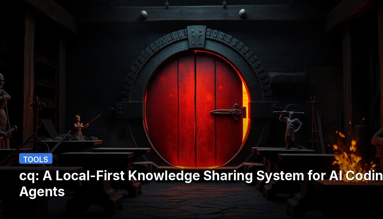 cq: A Local-First Knowledge Sharing System for AI Coding Agents