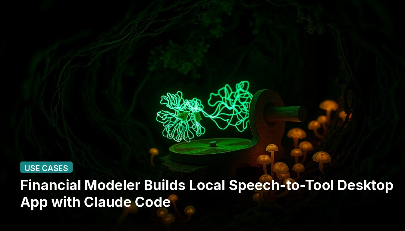 Financial Modeler Builds Local Speech-to-Tool Desktop App with Claude Code