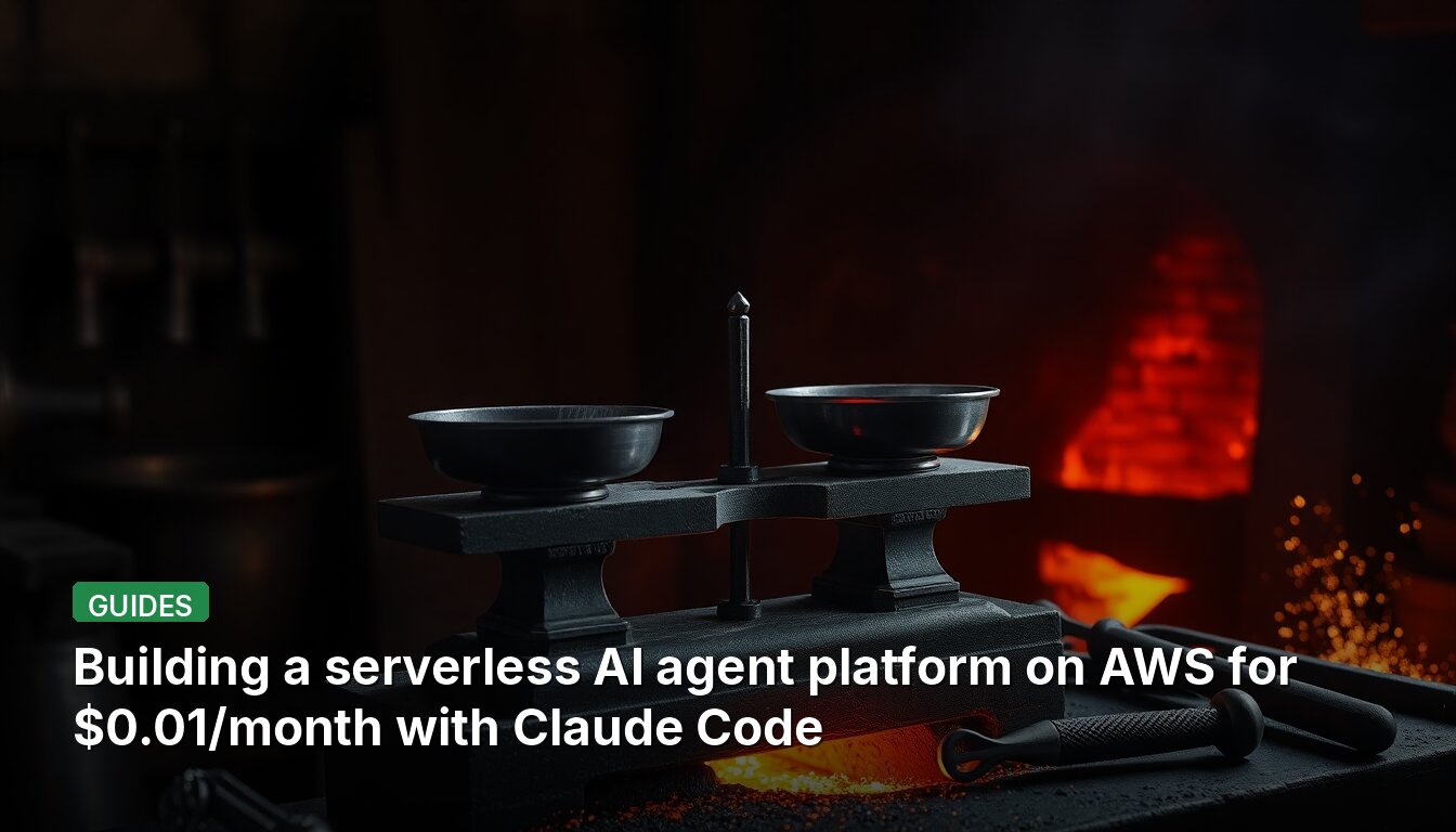 Building a serverless AI agent platform on AWS for $0.01/month with Claude Code