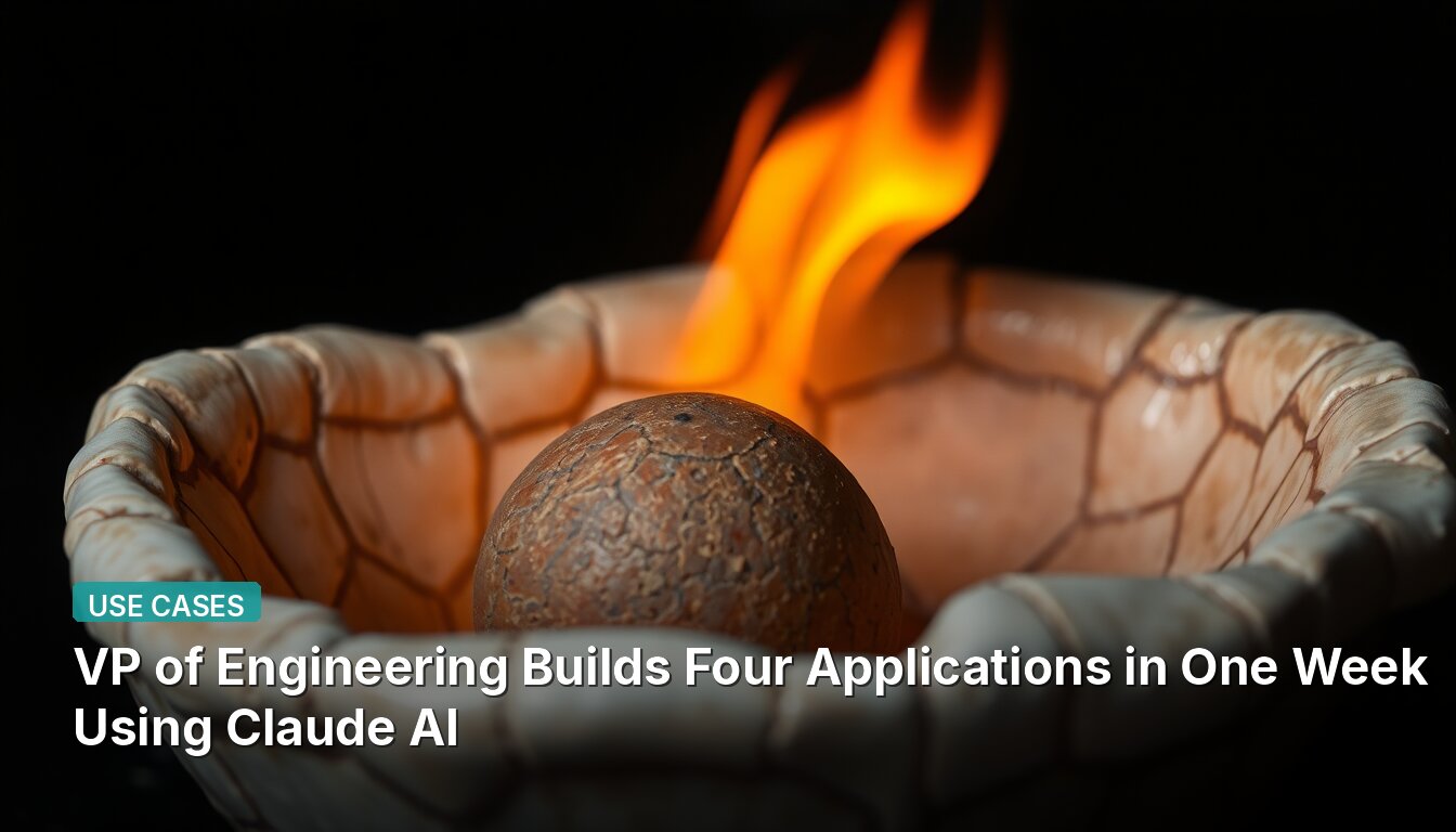 VP of Engineering Builds Four Applications in One Week Using Claude AI