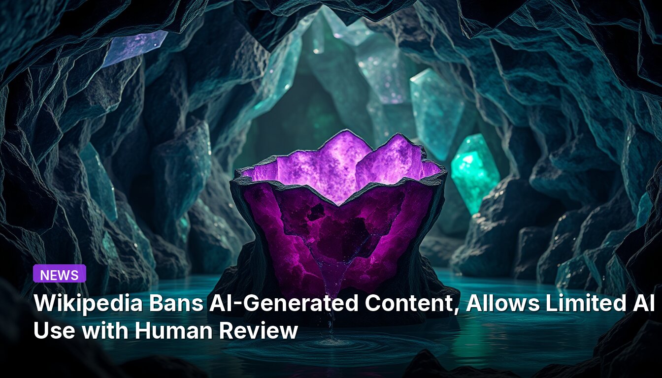 Wikipedia Bans AI-Generated Content, Allows Limited AI Use with Human Review