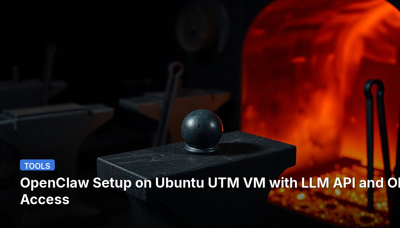 OpenClaw Setup on Ubuntu UTM VM with LLM API and Ollama Access