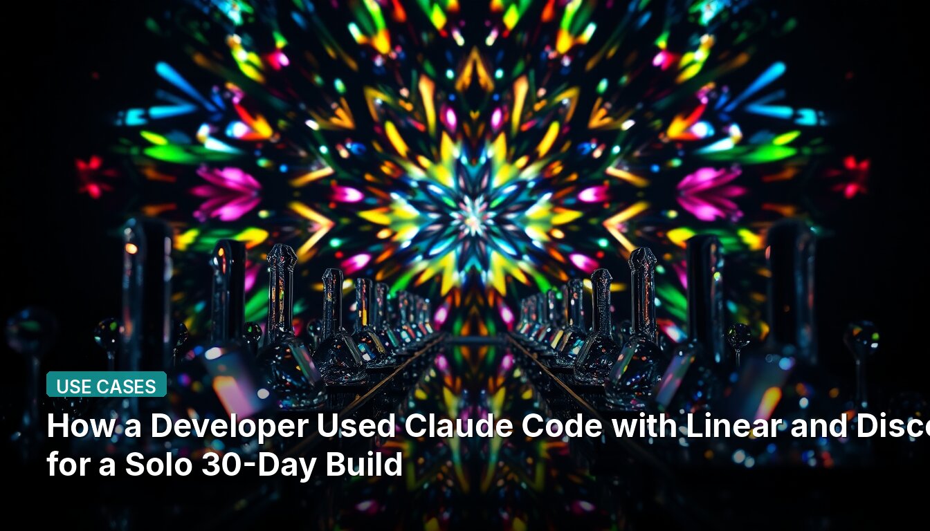 How a Developer Used Claude Code with Linear and Discord for a Solo 30-Day Build