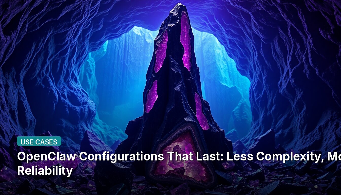 OpenClaw Configurations That Last: Less Complexity, More Reliability