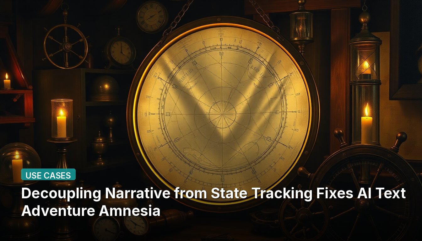 Decoupling Narrative from State Tracking Fixes AI Text Adventure Amnesia