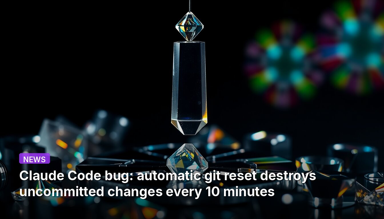 Claude Code bug: automatic git reset destroys uncommitted changes every 10 minutes