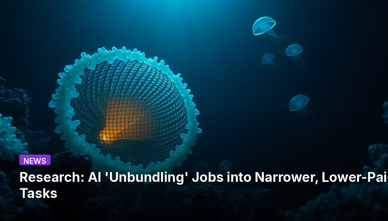 Research: AI 'Unbundling' Jobs into Narrower, Lower-Paid Tasks