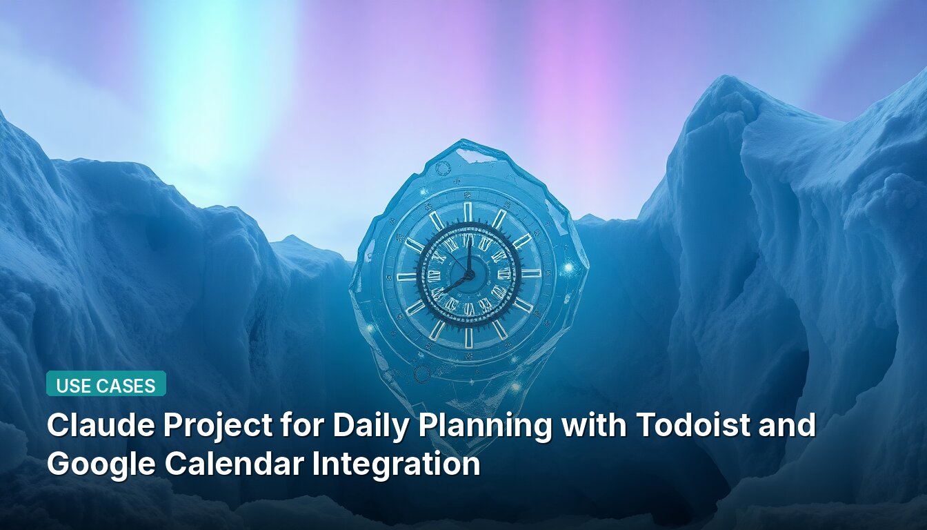 Claude Project for Daily Planning with Todoist and Google Calendar Integration