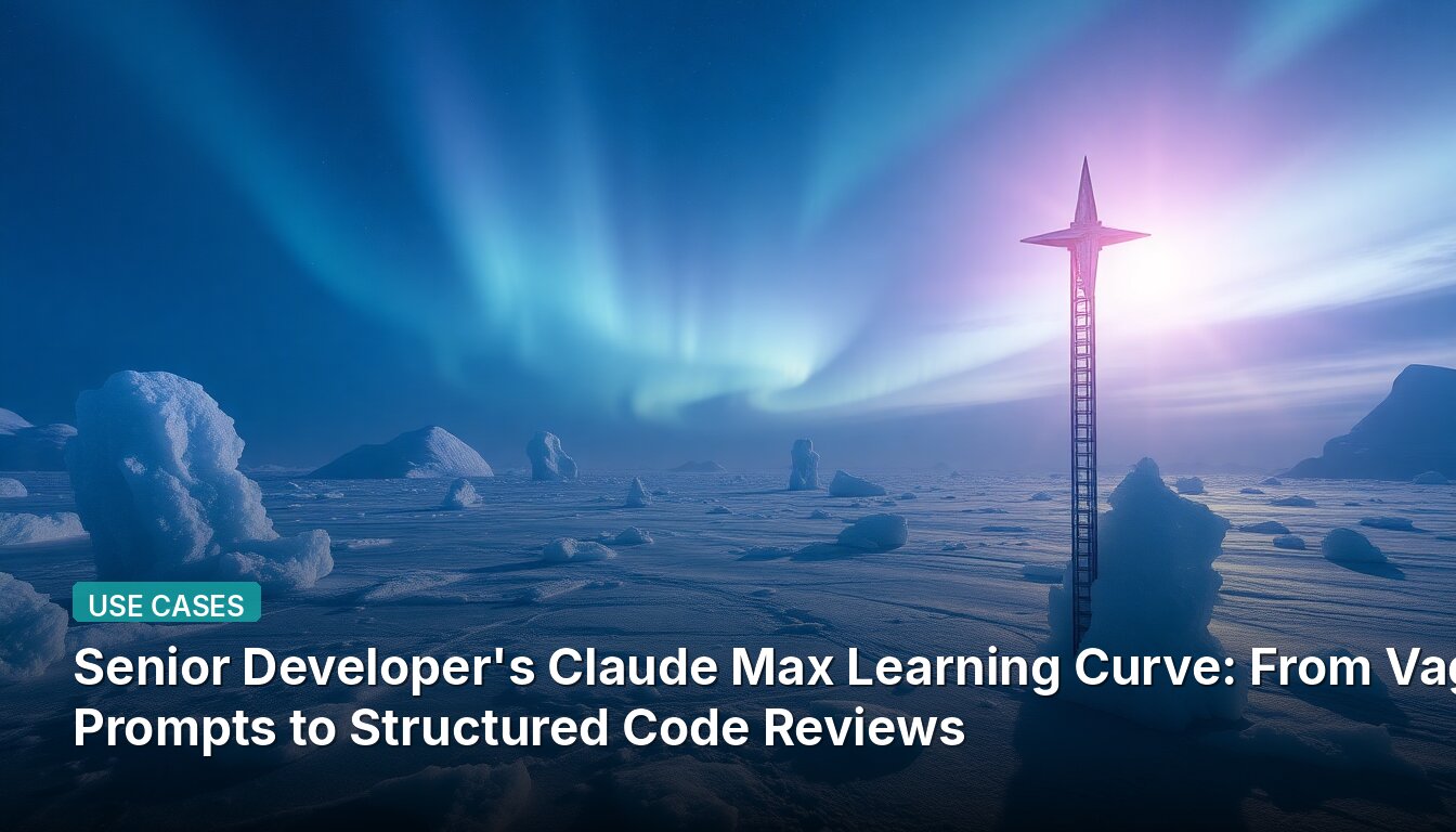 Senior Developer's Claude Max Learning Curve: From Vague Prompts to Structured Code Reviews