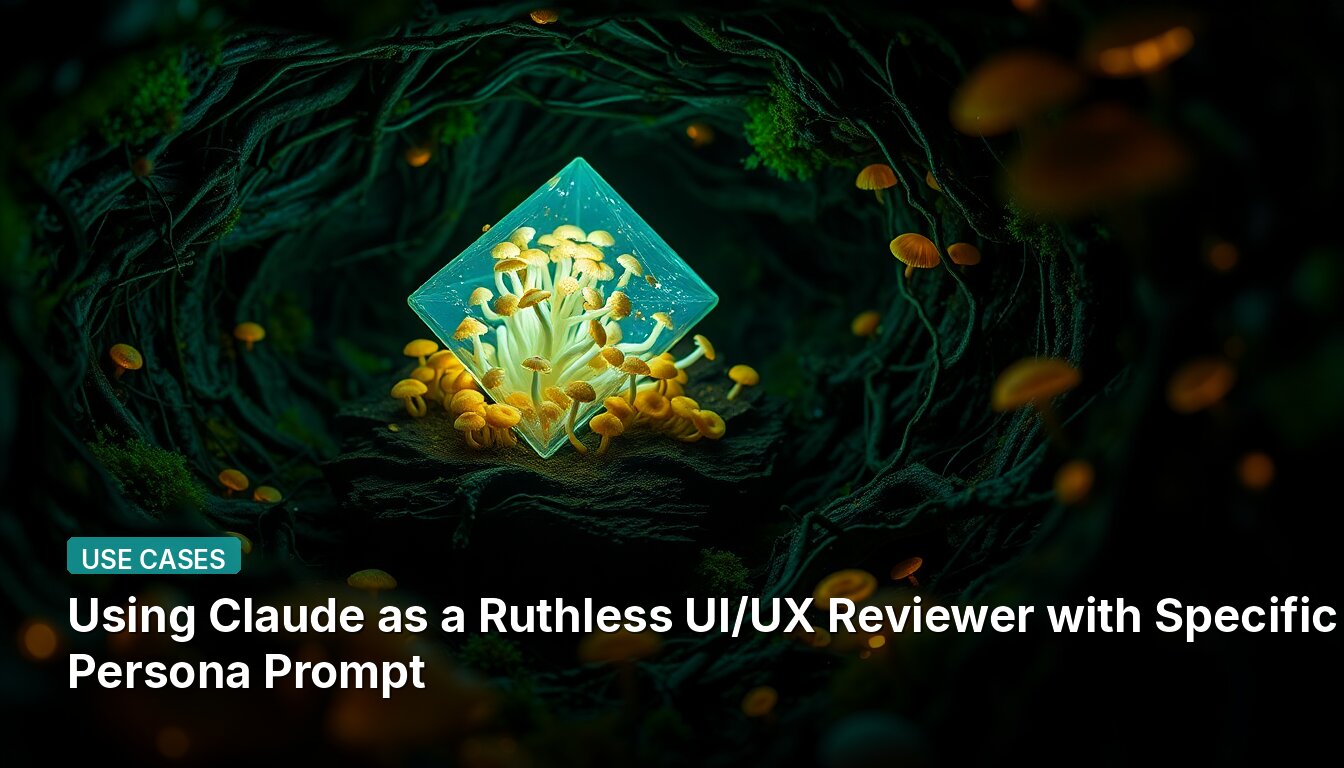 Using Claude as a Ruthless UI/UX Reviewer with Specific Persona Prompt