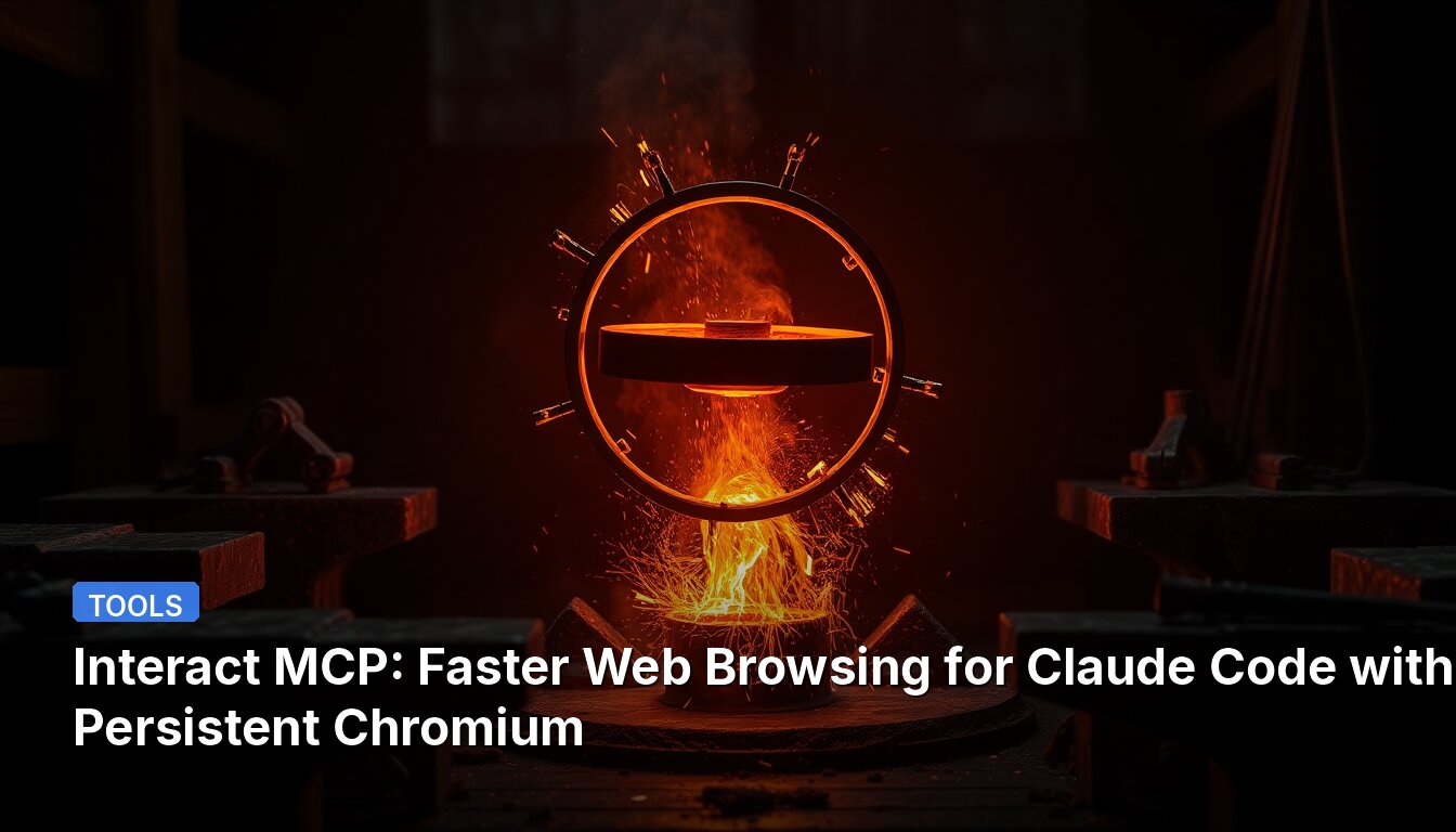 Interact MCP: Faster Web Browsing for Claude Code with Persistent Chromium