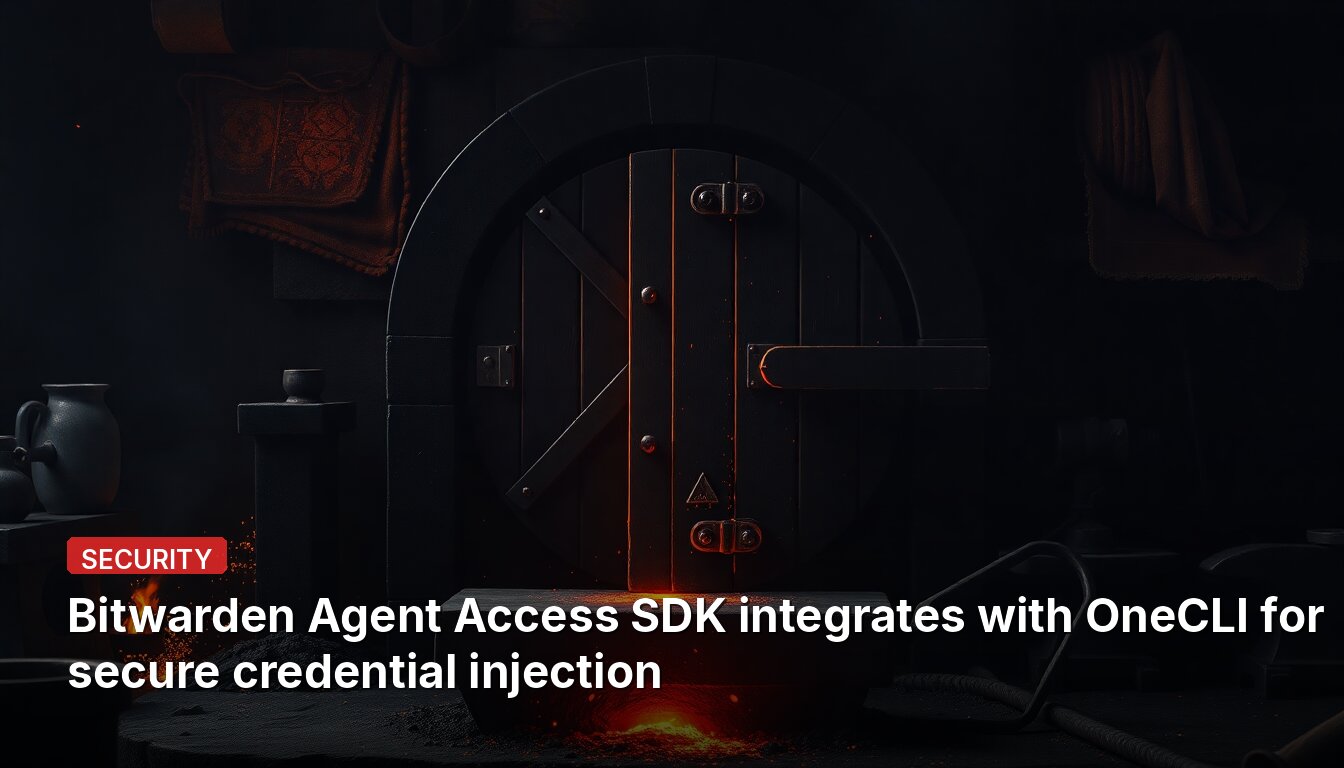 Bitwarden Agent Access SDK integrates with OneCLI for secure credential injection