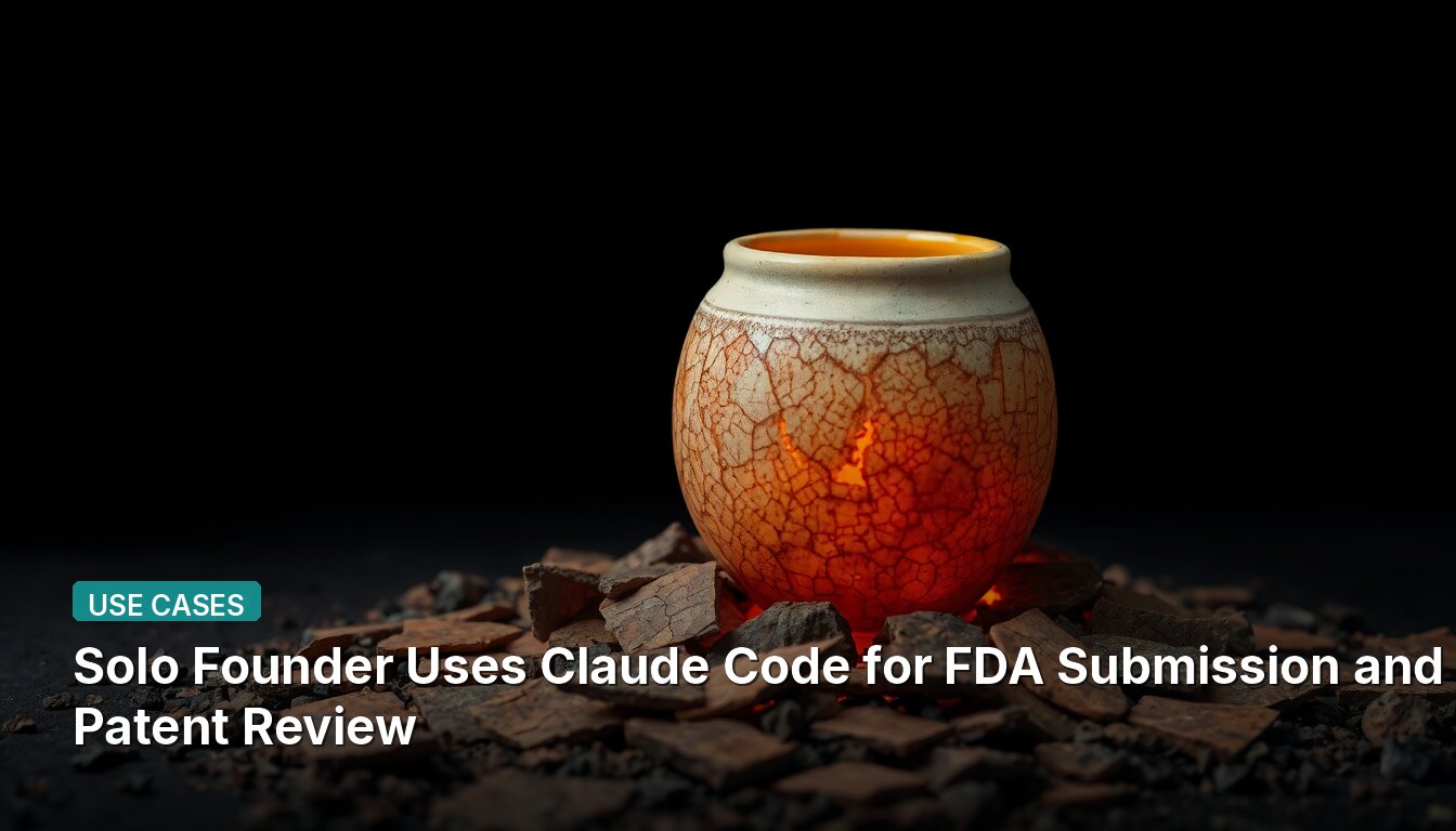Solo Founder Uses Claude Code for FDA Submission and Patent Review
