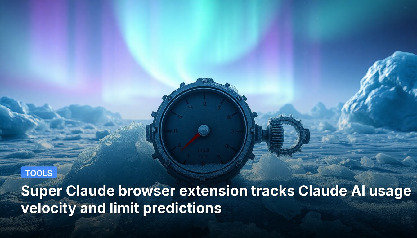 Super Claude browser extension tracks Claude AI usage velocity and limit predictions
